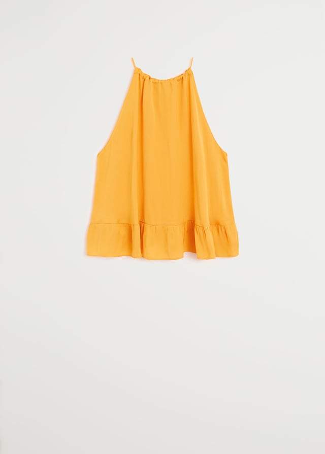 Flowing halter top