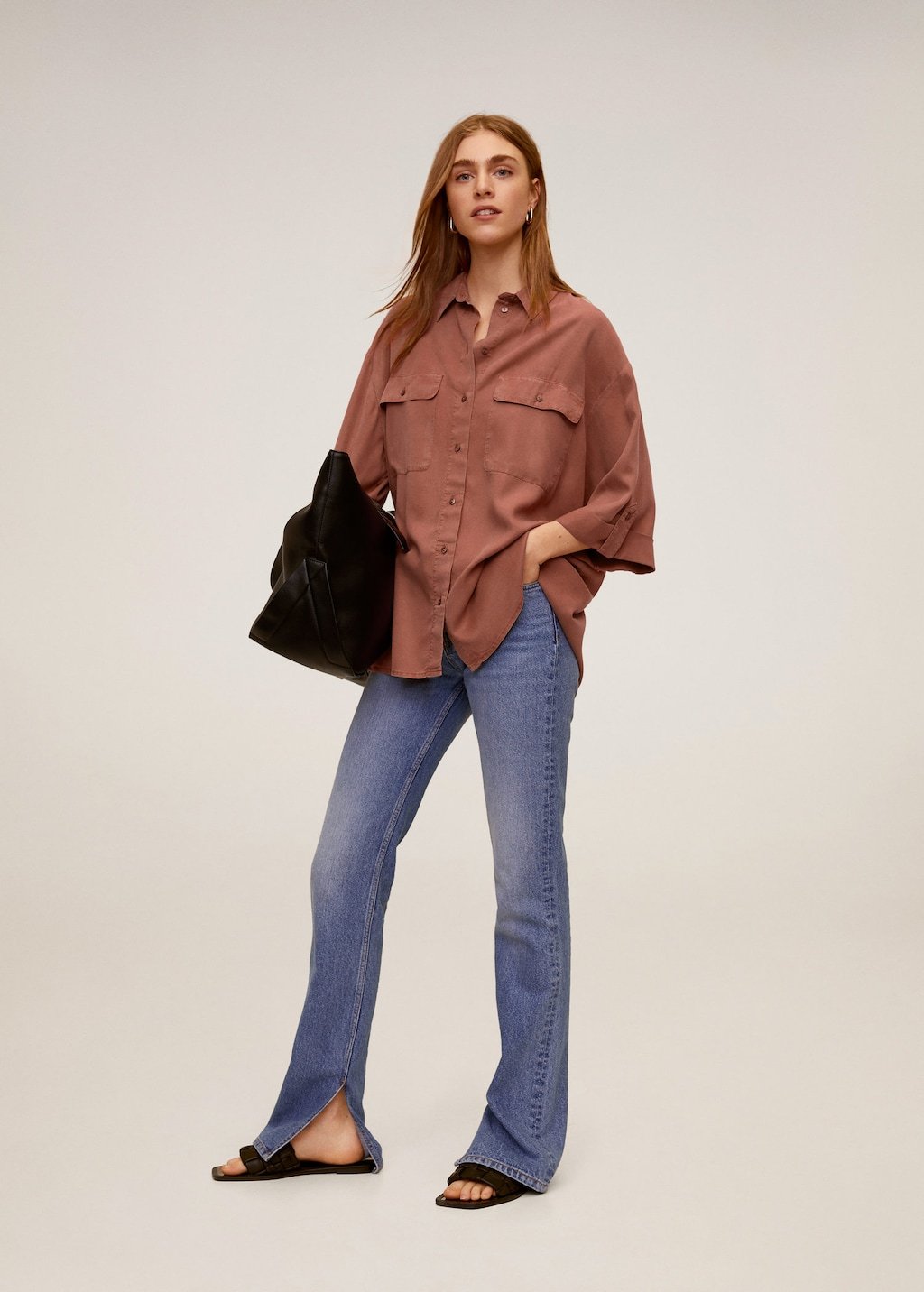 Pockets flowy shirt