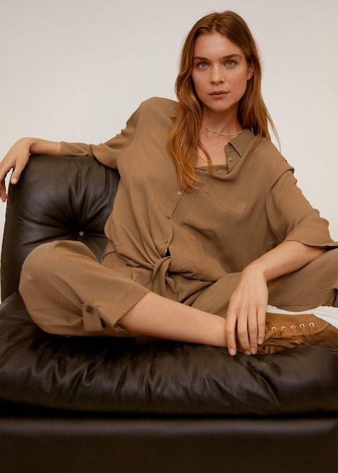 Pocket flowy shirt
