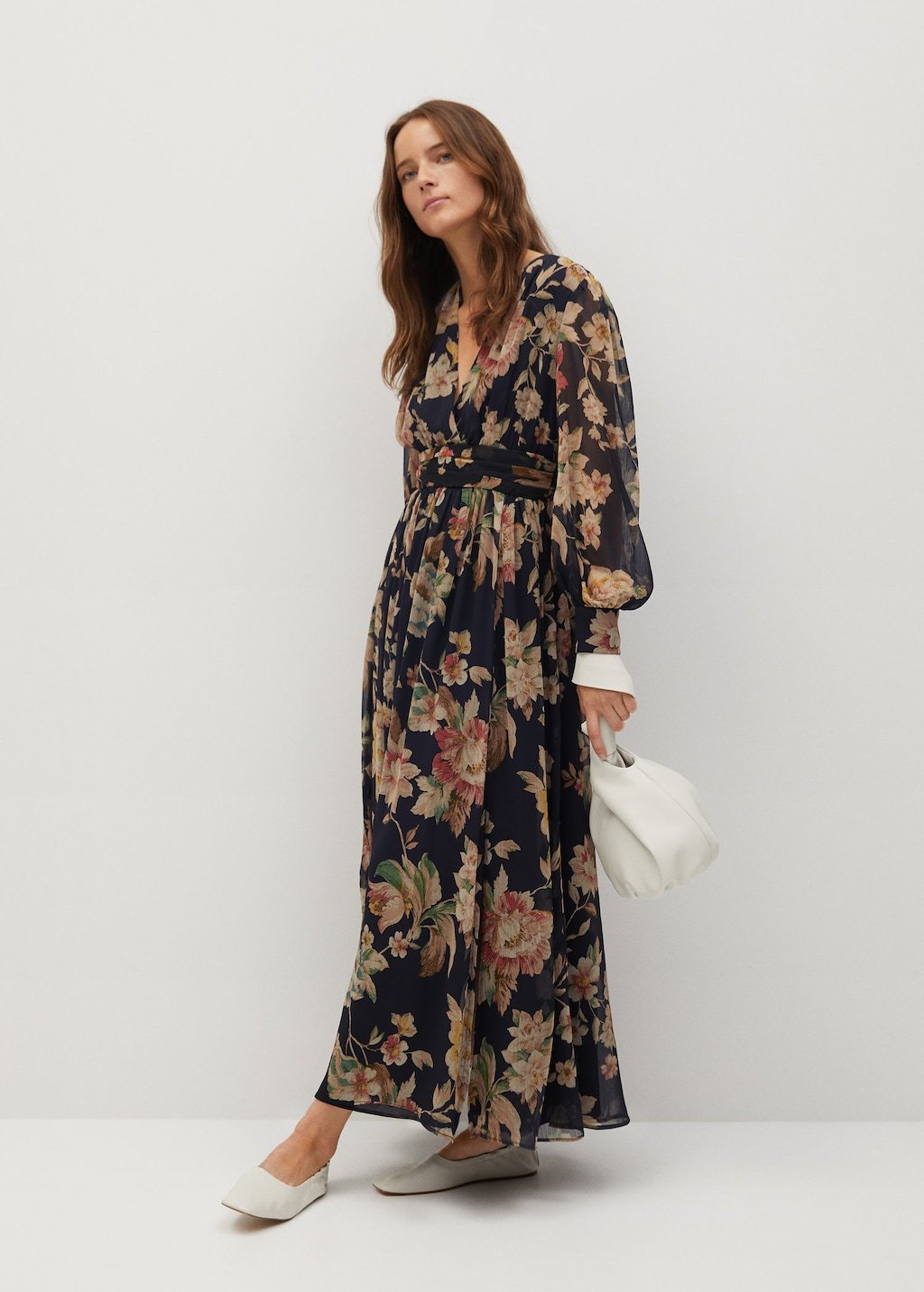 Recycled polyester printed dress
