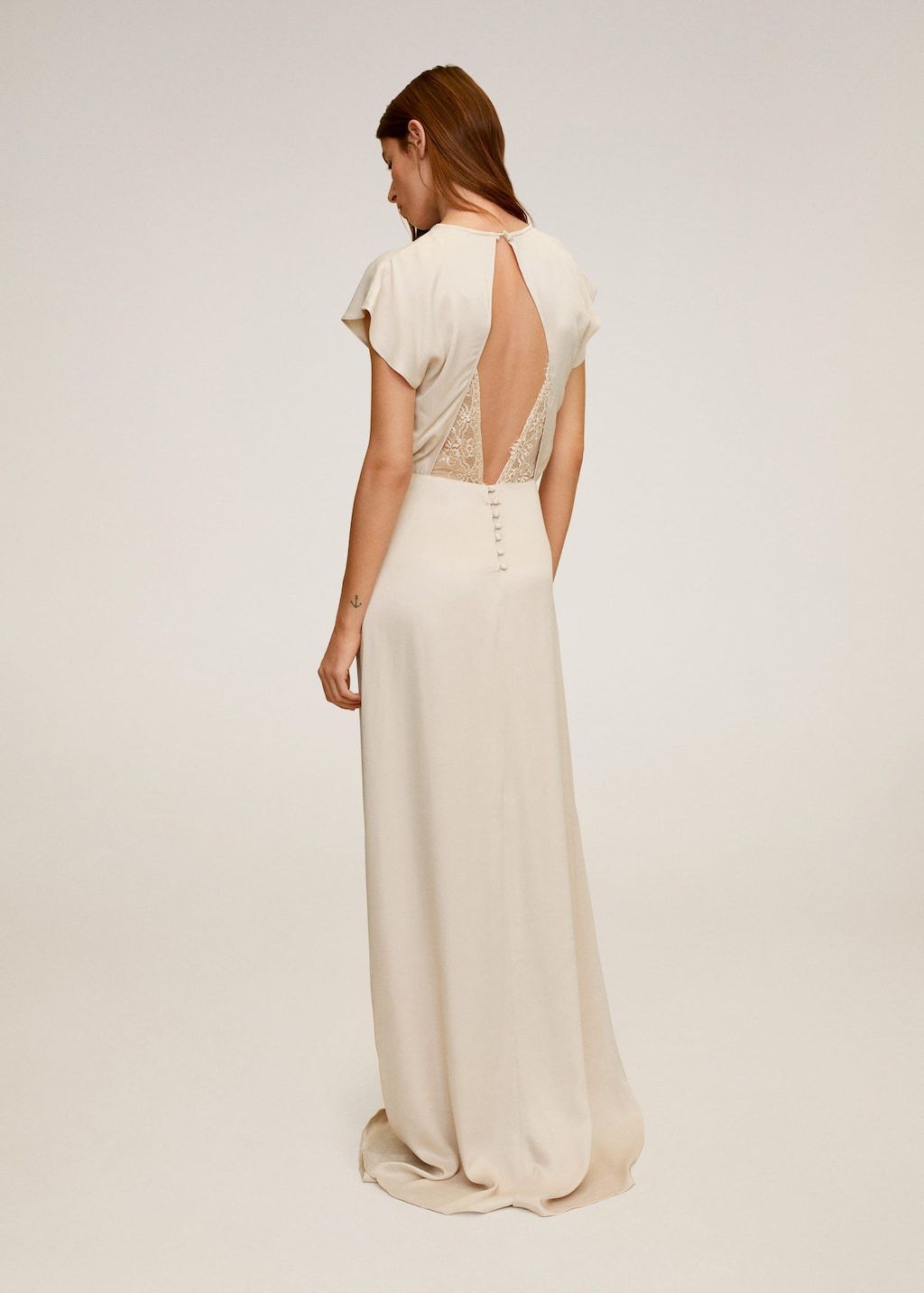 Lace back dress