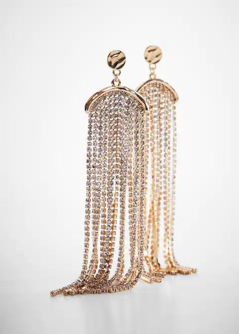 Crystal waterfall earrings