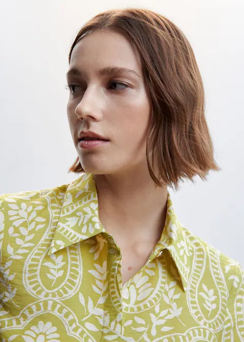 Knot printed shirt