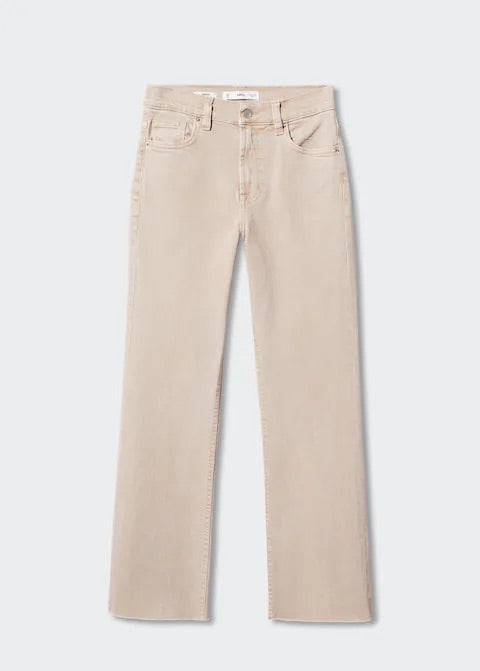 Crop flared jeans