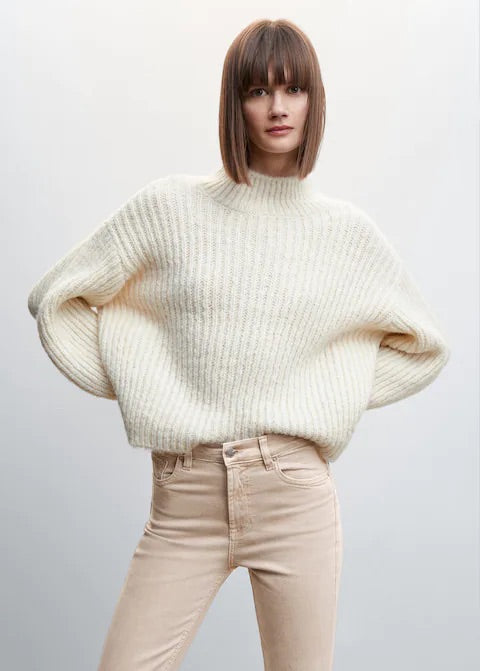 Crop flared jeans