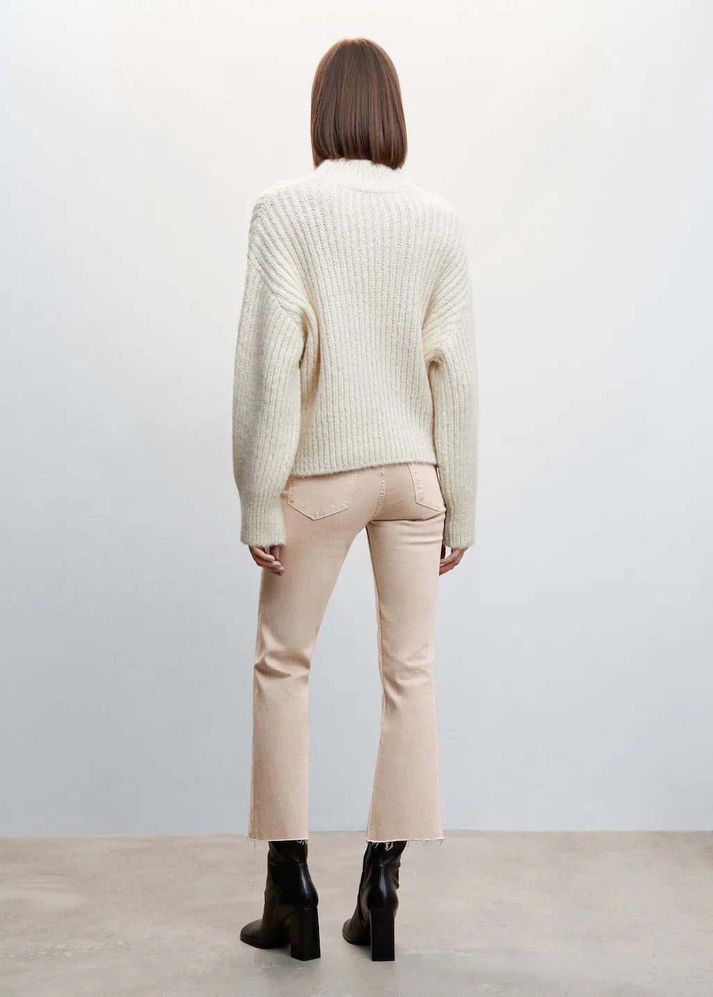 Crop flared jeans