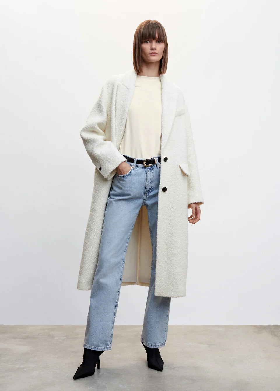 Rounded neck cotton t-shirt