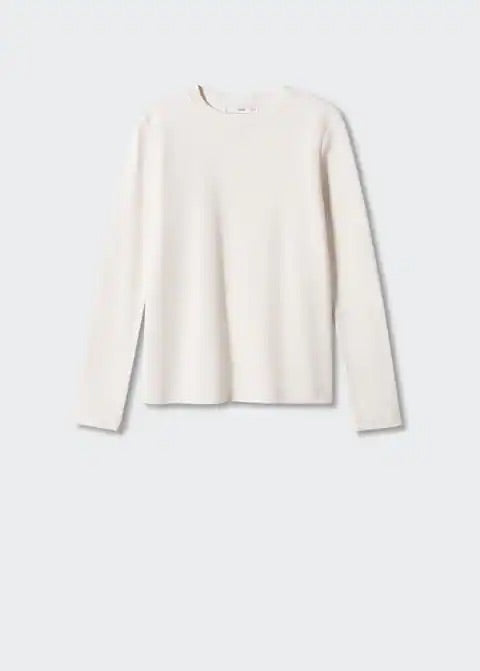 Rounded neck cotton t-shirt