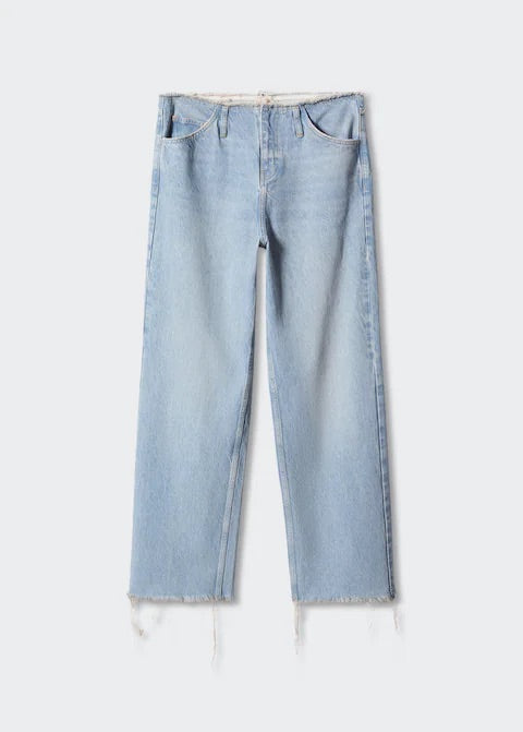Wideleg mid-rise jeans