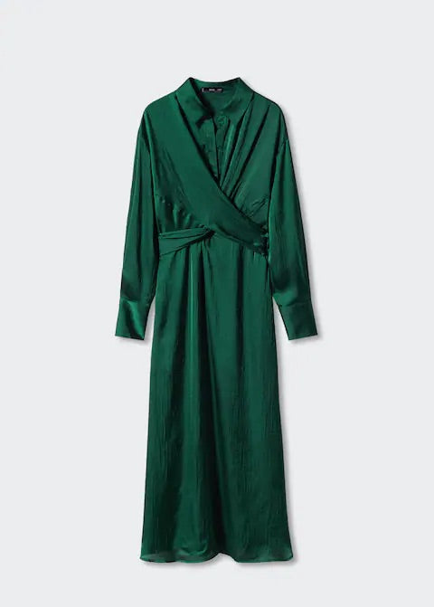 Wrap shirt dress