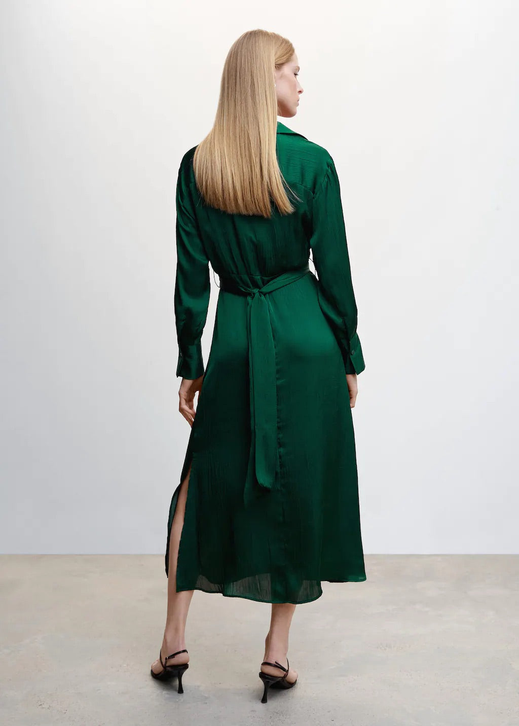 Wrap shirt dress