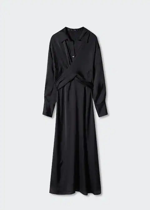 Wrap shirt dress