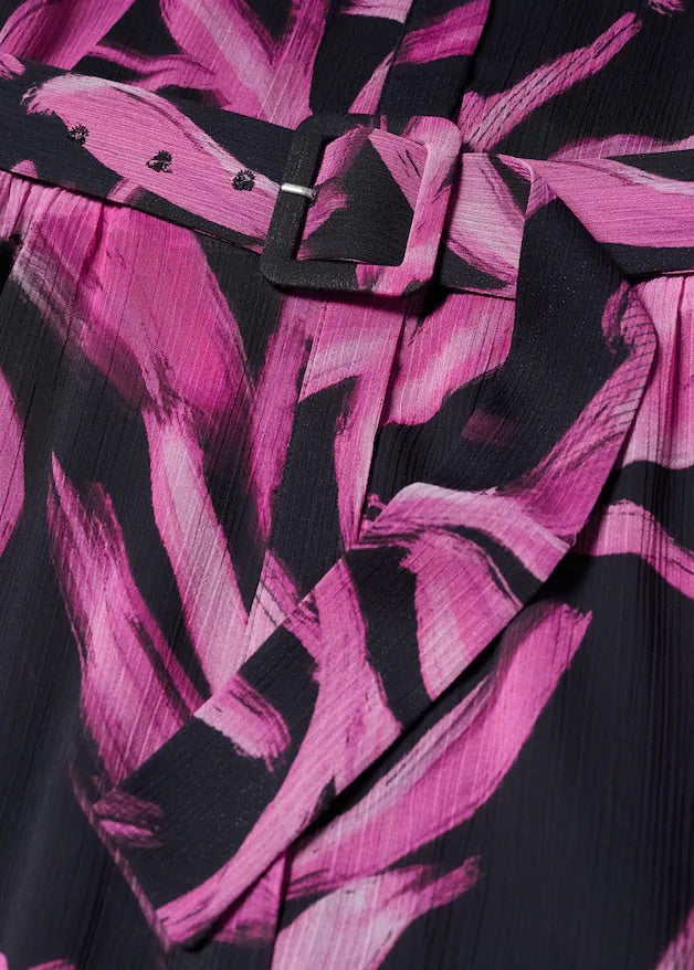 Printed chiffon dress