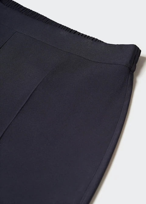 High-waist palazzo trousers