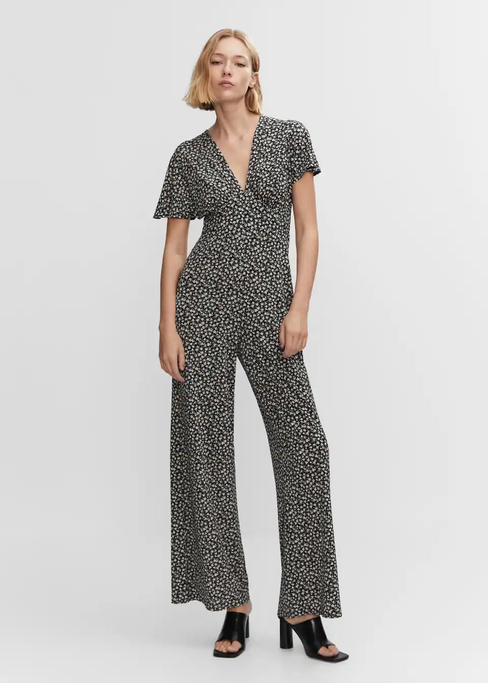Long printed jumpsuit