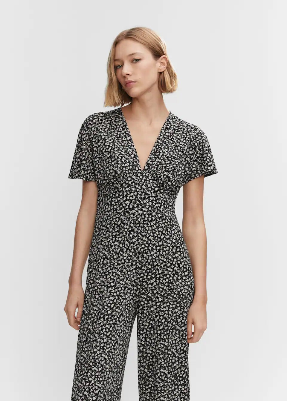 Long printed jumpsuit
