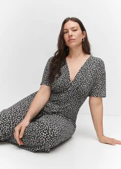 Long printed jumpsuit