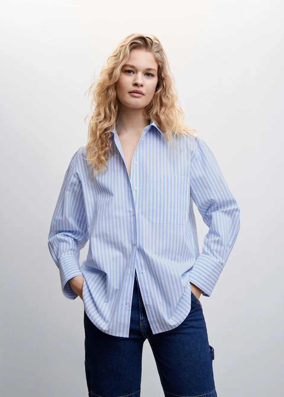 Oversize striped shirt