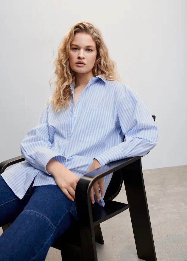 Oversize striped shirt