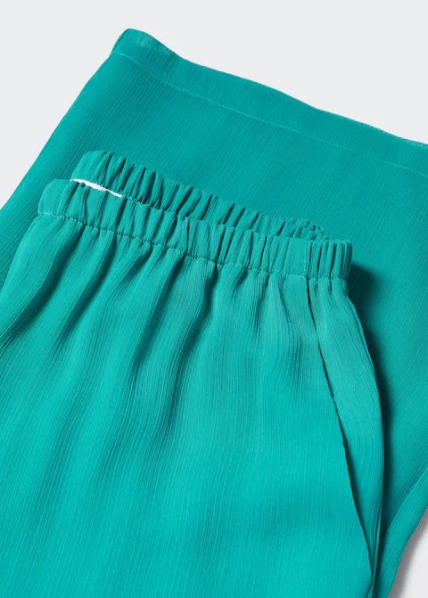 Textured palazzo trousers