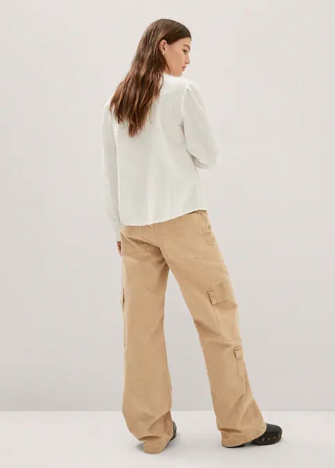 Ruffled plumeti blouse