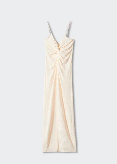 Knot dress with opening