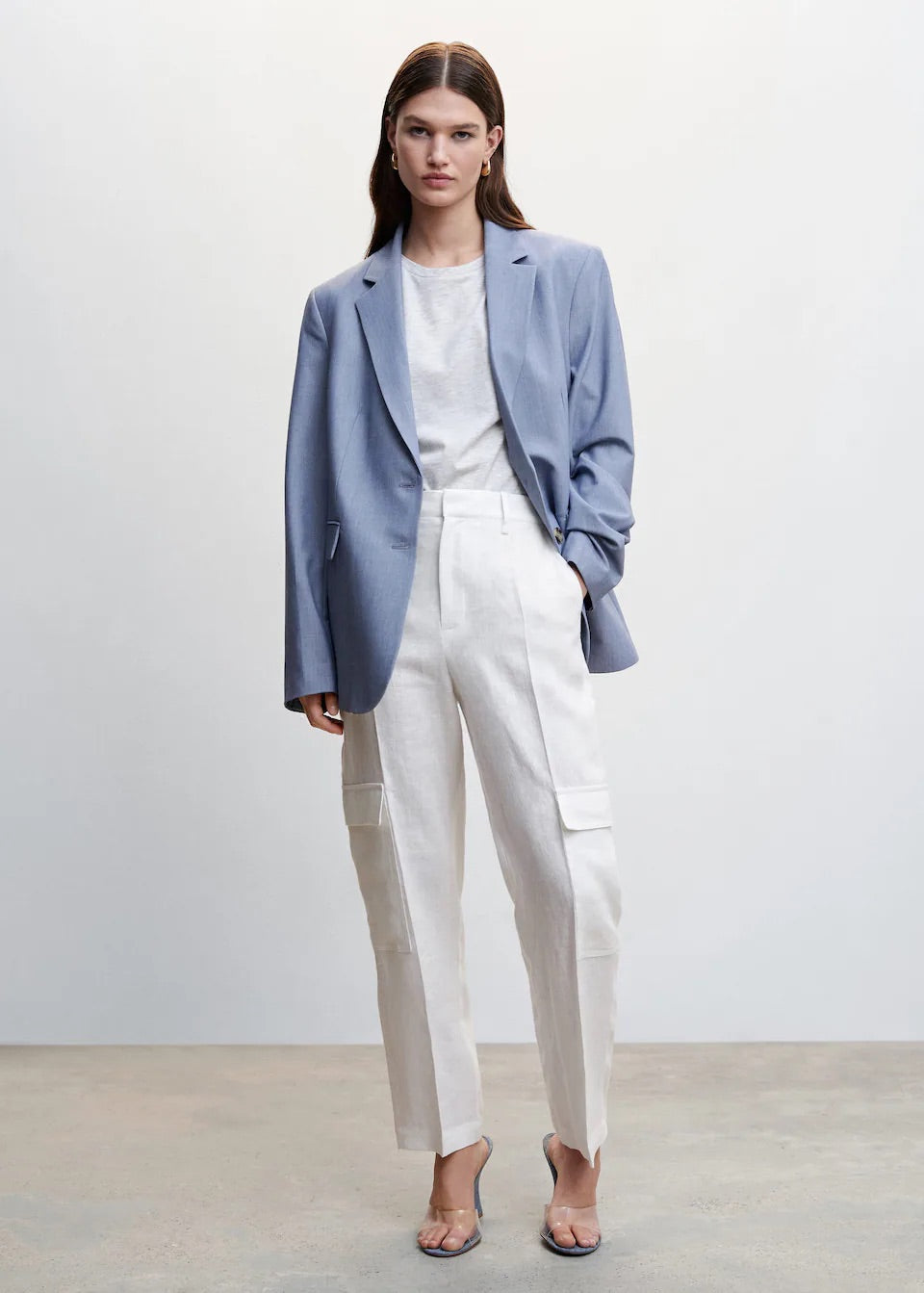 Linen cargo pants