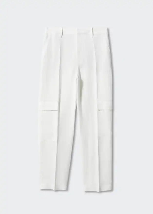 Linen cargo pants