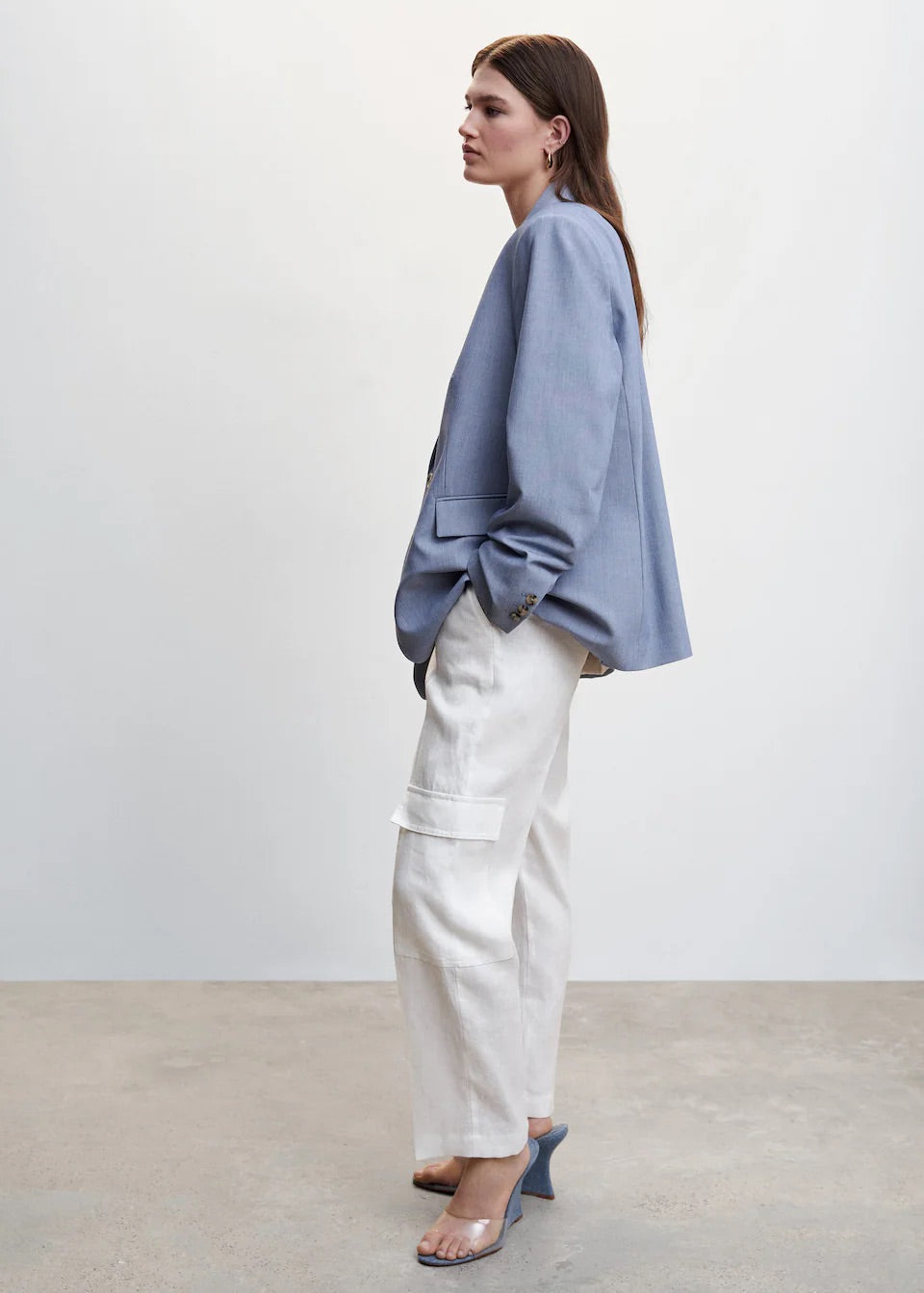 Linen cargo pants
