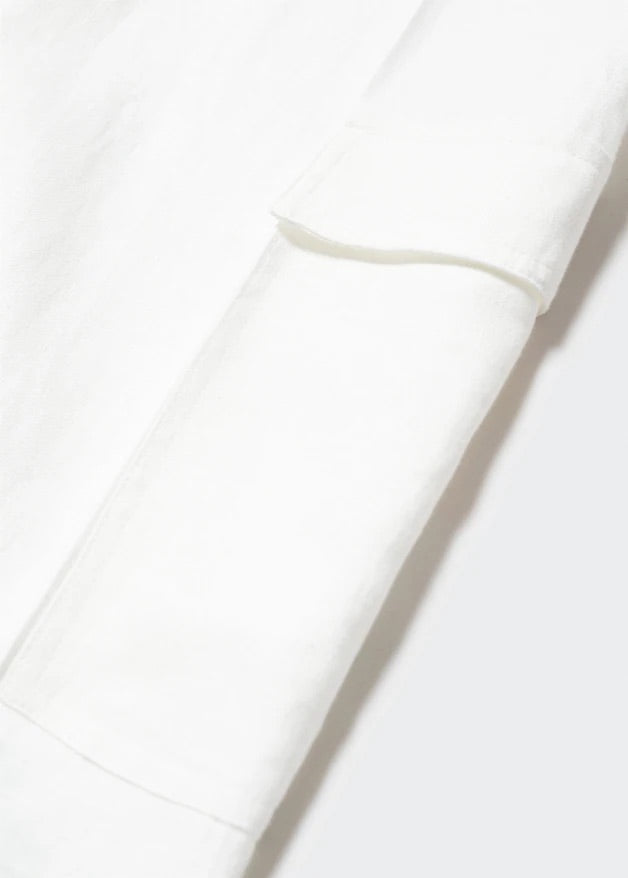 Linen cargo pants