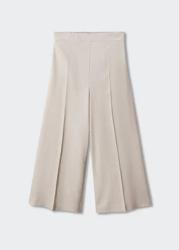 100% linen culotte pants