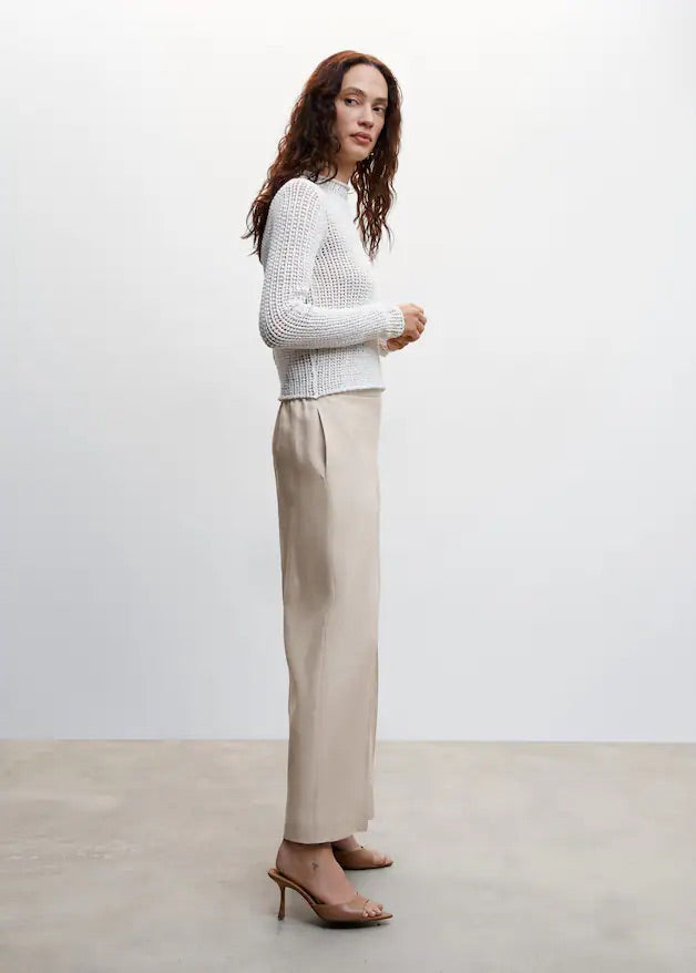 100% linen culotte pants