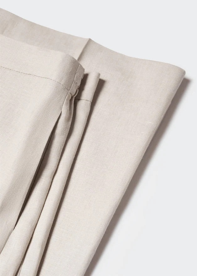 100% linen culotte pants