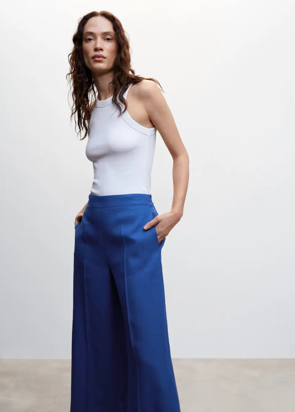 100% linen culotte pants
