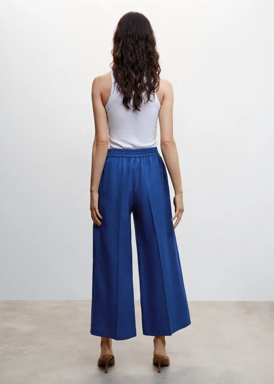 100% linen culotte pants