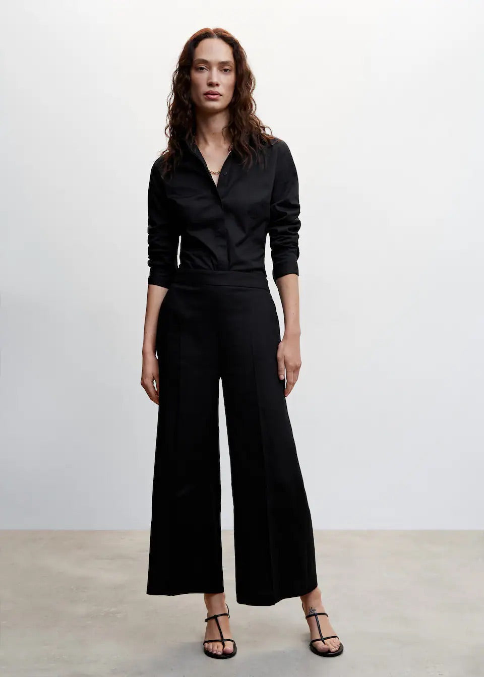 100% linen culotte pants