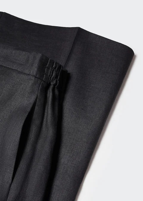 100% linen culotte pants