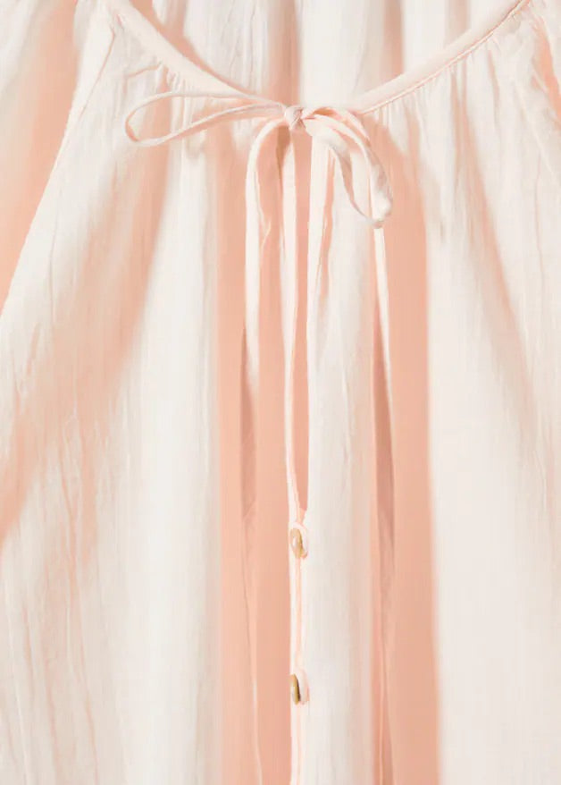 Buttoned textured blouse
