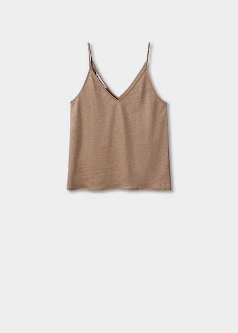 Strap linen top