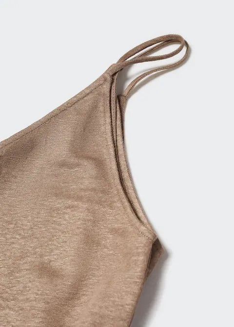 Strap linen top