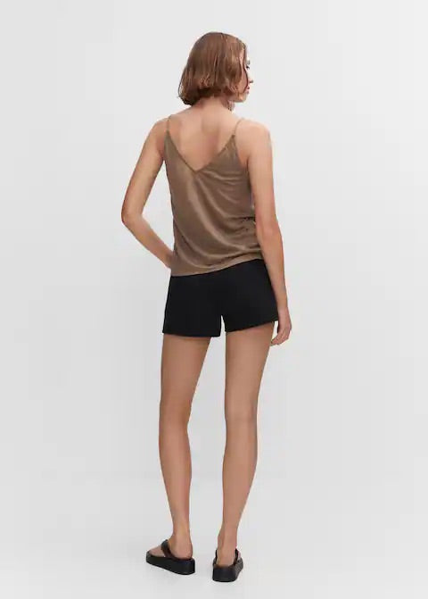 Strap linen top