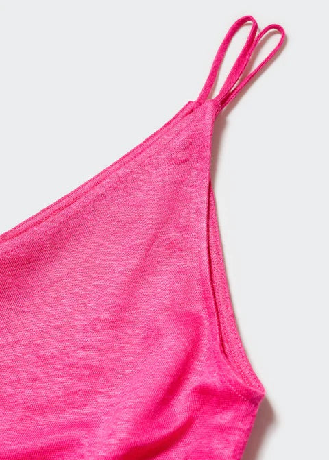 Strap linen top