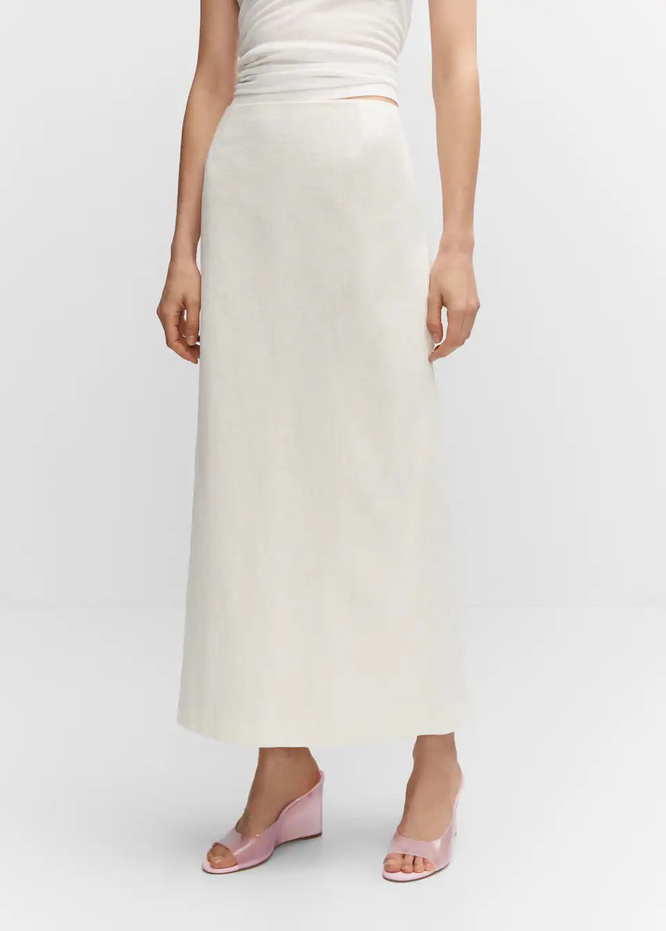Slit long skirt