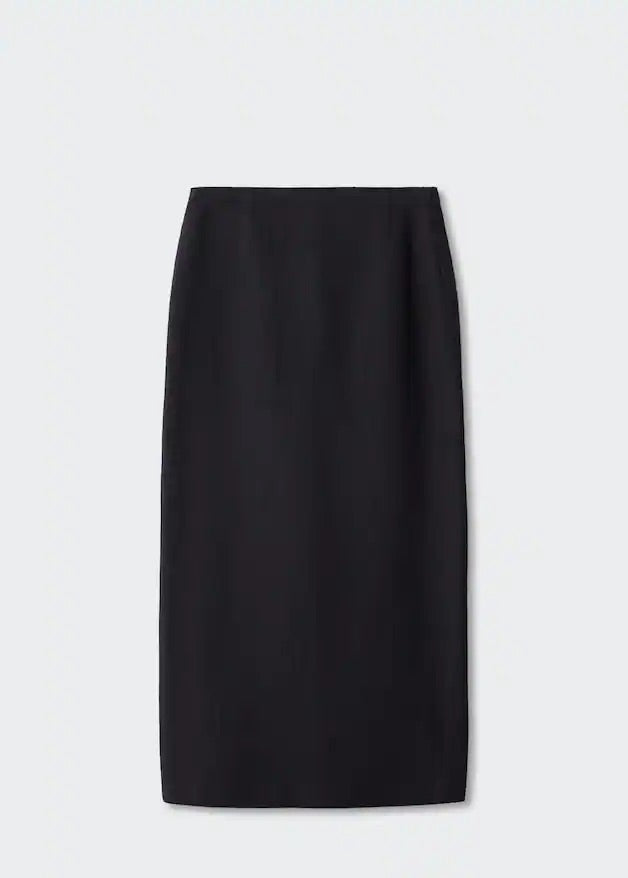 Slit long skirt
