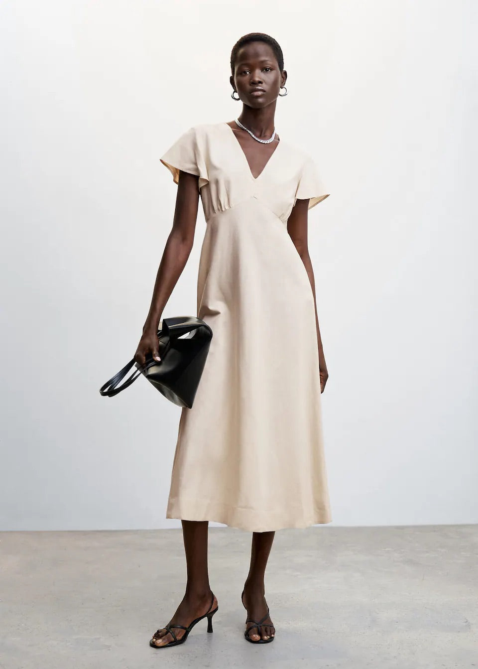 V-neckline dress