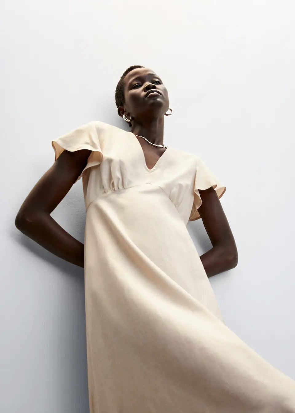 V-neckline dress