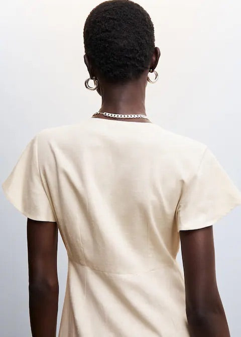 V-neckline dress