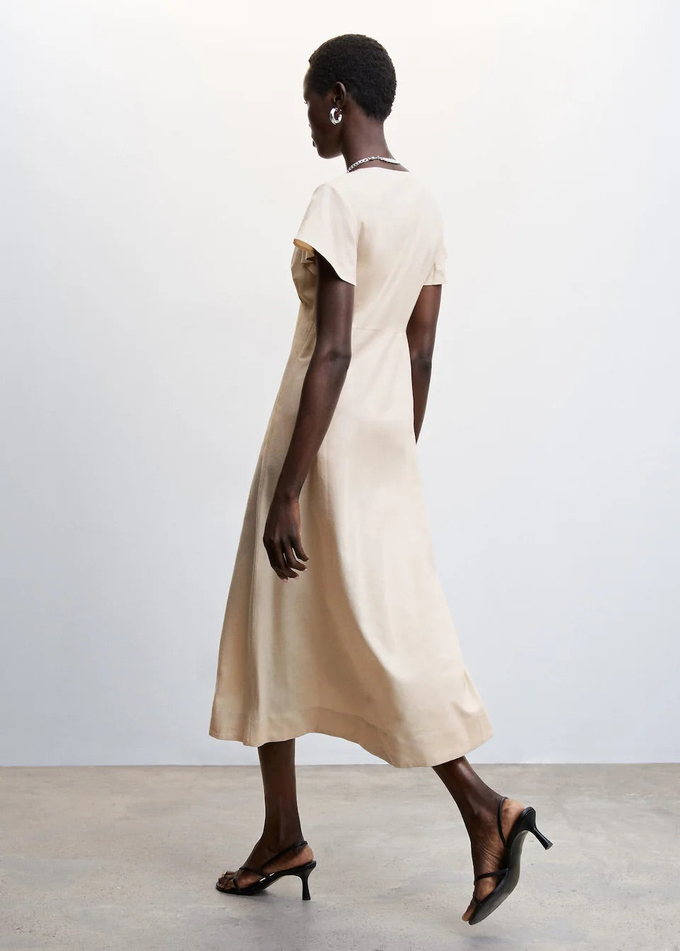 V-neckline dress