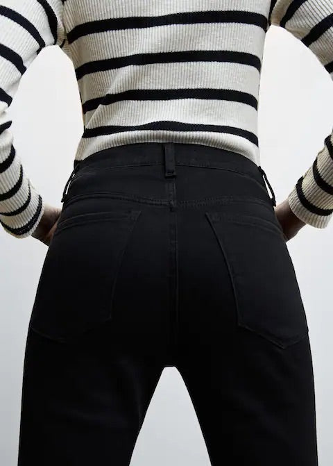 Crop flared jeans
