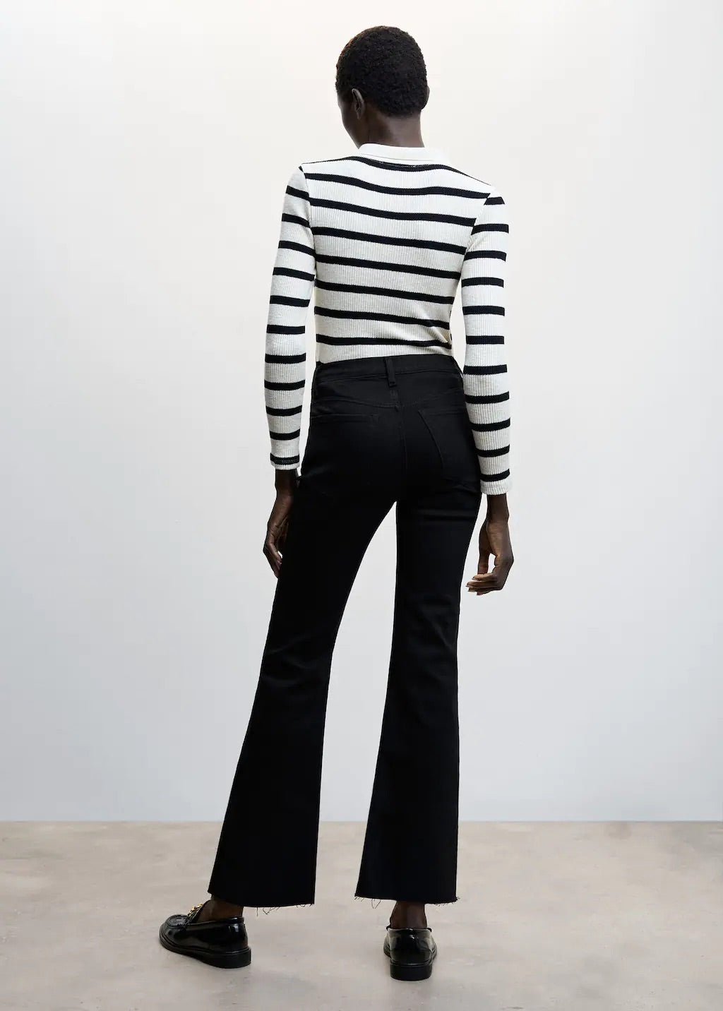 Crop flared jeans